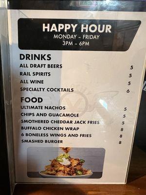 They have a happy hour now