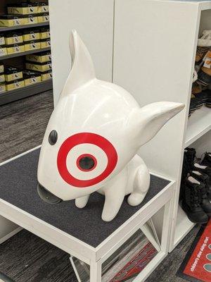 Dog inside Target