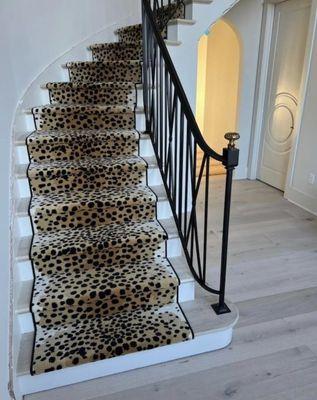 ANIMAL PRINT CUSTOM STAIR CASE