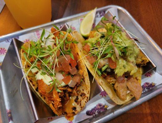 Chicken Tinga (l) & Pollo Asado (r)...both were great!