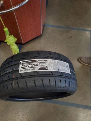 Picked up a new tire from Firestone with Nick