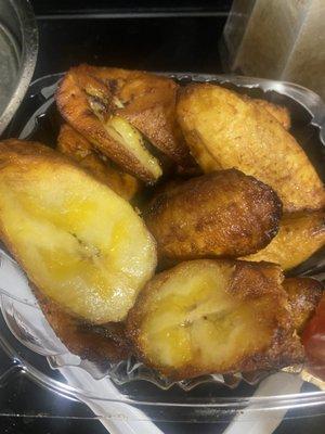 This suppose to be sweet maduros, not even fully cooked greasy not sweet served me rotten maduros