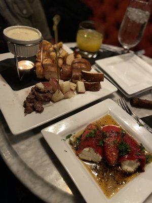 fondue & stuffed peppers