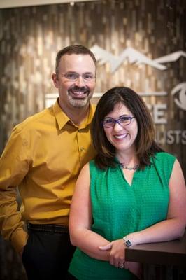 Drs. Jeff Marlatt and Michelle Sancho, owners of ParkRidge Vision Specialists