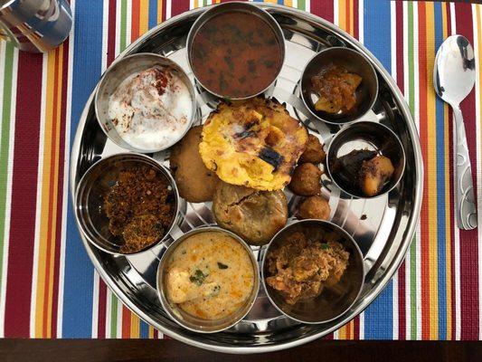 Authentic Marwadi thali only for $35.