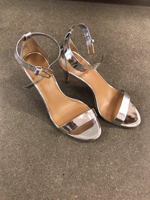 J.Crew Metallic High Heels at 50% Off w/Additional 25% Off