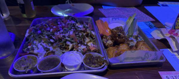 nachos and wings