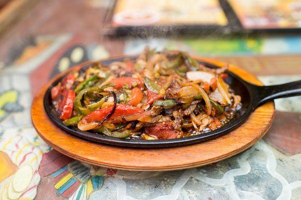 Our sizzling fajitas