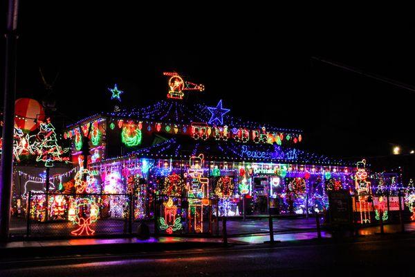 Our annual Christmas light display