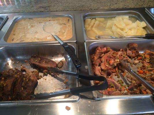 Round steak, pork & yuca. Yummm!!!