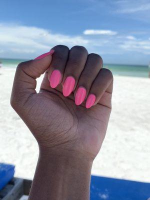 Came from the beach to get my nails done