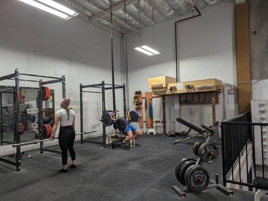 Weight training area