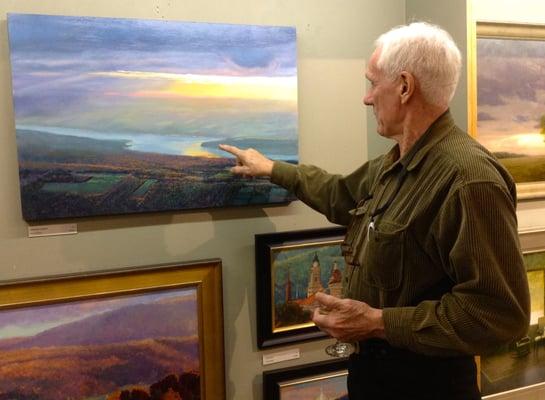 Tom Gardner, one of the artists represented by West End Gallery, talks about his painting of Keuka Lake at the Bluff.