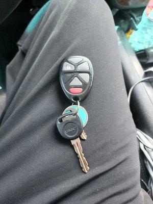 My old key and worn out fob