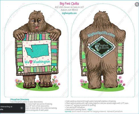 Things you can only find at Bigfoot Quilts!