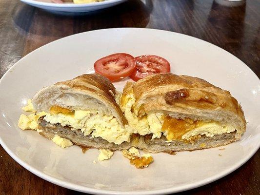 Breakfast Croissant with sausage