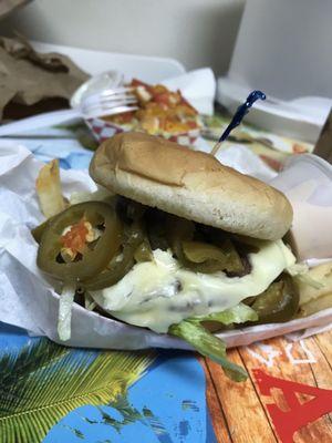 Jalapeño burger