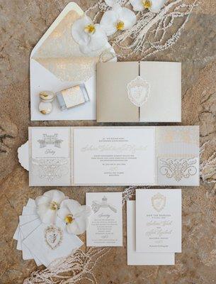 Couture invitation suite