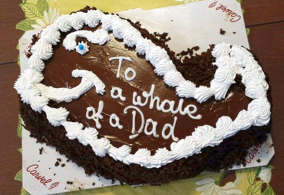 Father's Day cake - 40th Anniversary of Fudgie the Whale (2017)