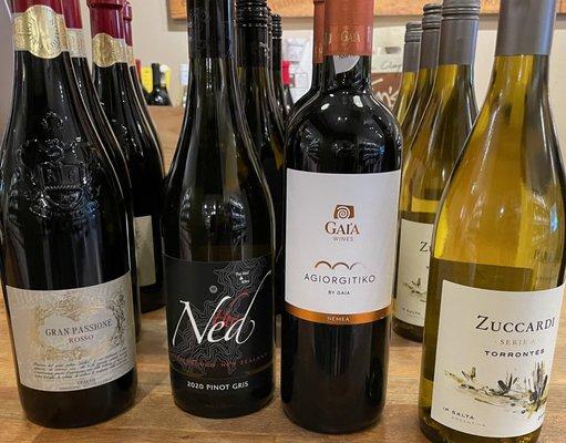 4 chosen international wines for CFFS Wine Tasting from Tim's.