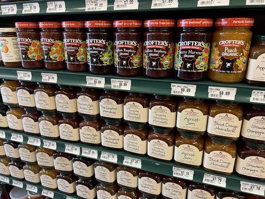 Great selection of sandwhich spreads