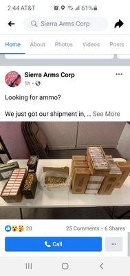 9MM AMMO SIERRA ARMS CORPS