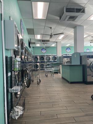 Large and small dryers.