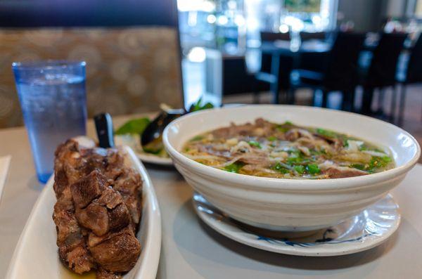 #32 - Pho Dac Biet with beef rib on the side - $15 large