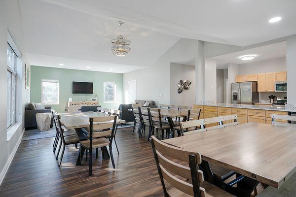 Enjoy a family-style dinner or host a game night in our newly renovated clubhouse!