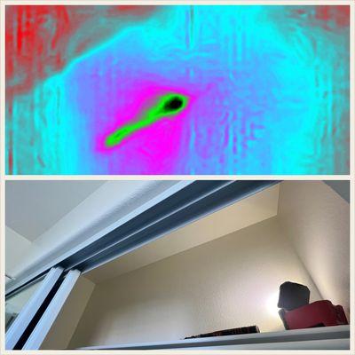 Infrared imaging allows me to quickly detect leaks behind walls.