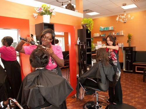 Inside Wynny Hair Salon.