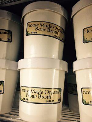 Crescent Cafe makes its own all organic Bone Broth. Yum!