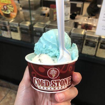 Like it size ... cotton candy and Oreo cream