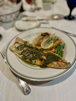 Red Trout with Pesto