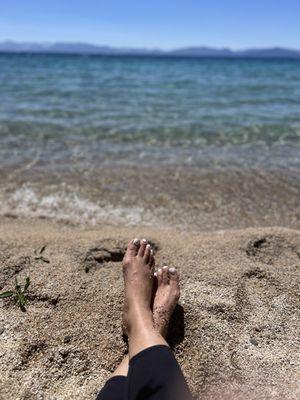 Hidden Beach on the bike trail