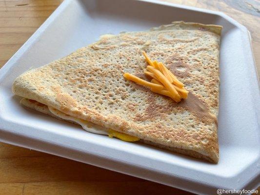 Bacon, Egg and Cheese Crepe