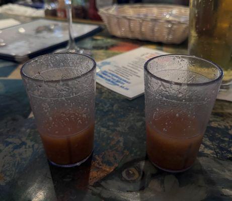 Oyster shooters: with vodka or beer