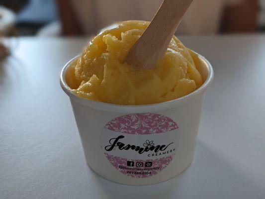 Mango passion fruit sorbet