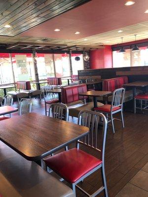 Clean dining area