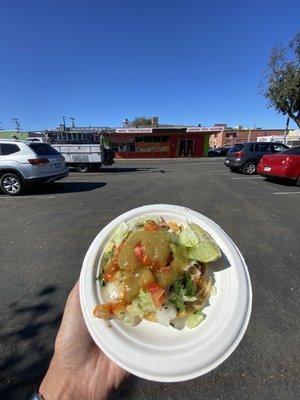 Tacos El Indio: veggie taco