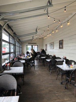 Newly renovated dining area.