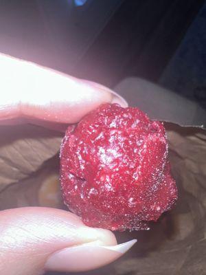 Red velvet donut hole