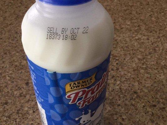 They sold me this milk 10/31/19. The milk was clearly eel past the sell by date.