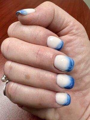 7/31/22-nails by Tammy. I was going for a beachy vibe.