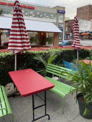 Outdoor seating