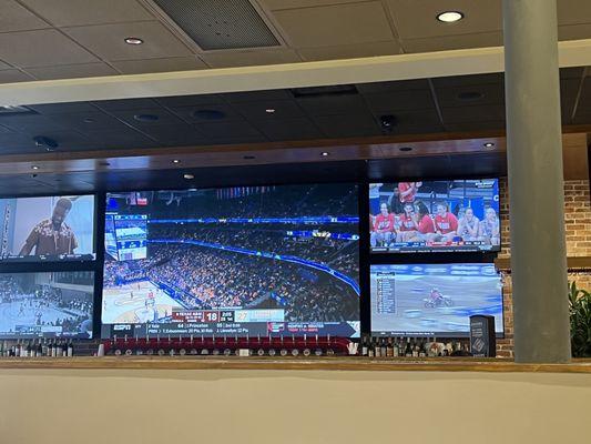 Sports bar area