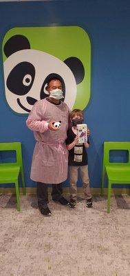 Dr. Vasquez ( or as my son lovingly calls him Dr. Panda!!!) and my son Cayleb!!!