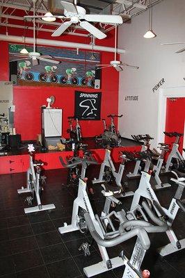 Titans Gym Mentor spinning room