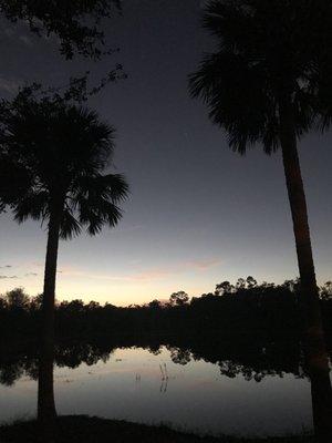 Sunrise over Spirit Pond