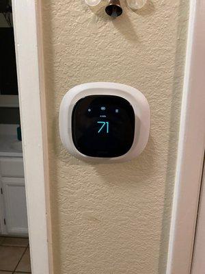 Every home big or small can use Smart Thermostat.  This is an ecobee smart home thermostat.